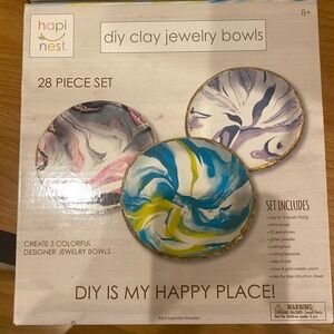 Hapinest DIY Clay Jewelry Bowls Set - Multicolor